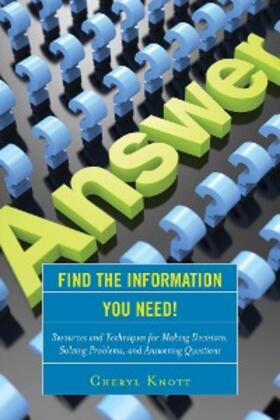 Knott |  Find the Information You Need! | eBook | Sack Fachmedien