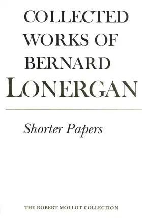 Lonergan / Croken / Doran, S.J. |  Shorter Papers | eBook | Sack Fachmedien