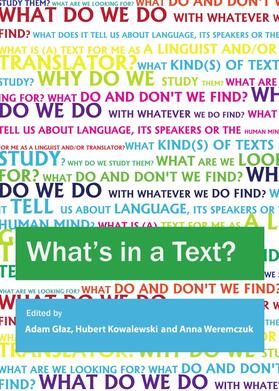 Glaz / Kowalewski / Weremczuk |  What’s in a Text? Inquiries into the Textual Cornucopia | Buch |  Sack Fachmedien