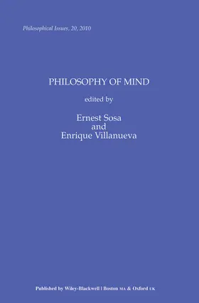 Sosa / Villanueva |  Philosophy of Mind, Volume 20 | Buch |  Sack Fachmedien