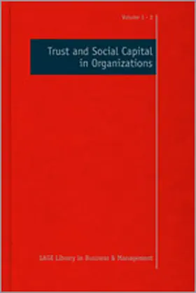 Costa / Anderson |  Trust and Social Capital in Organizations | Buch |  Sack Fachmedien