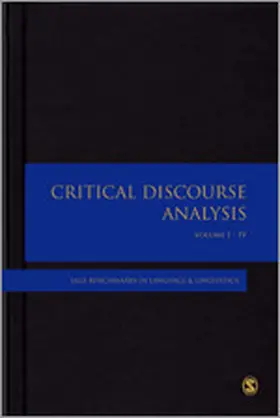 Wodak |  Critical Discourse Analysis | Buch |  Sack Fachmedien