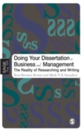 Brown | Doing Your Dissertation in Business and Management | E-Book | sack.de