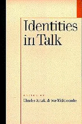 Antaki / Widdicombe |  Identities in Talk | eBook | Sack Fachmedien