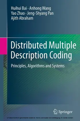 Bai / Wang / Zhao | Distributed Multiple Description Coding | E-Book | sack.de