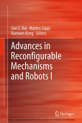 Dai / Zoppi / Kong | Advances in Reconfigurable Mechanisms and Robots I | E-Book | sack.de