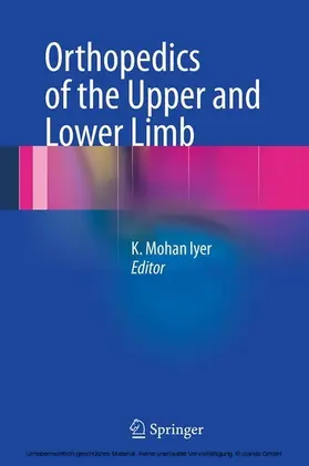 Iyer |  Orthopedics of the Upper and Lower Limb | eBook | Sack Fachmedien