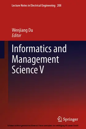 Du | Informatics and Management Science V | E-Book | sack.de
