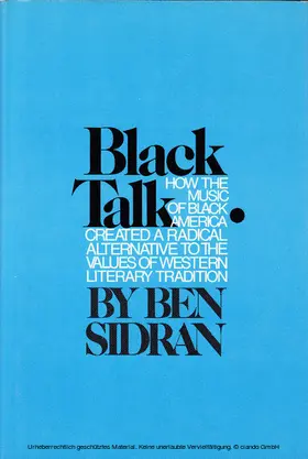 Sidran |  Black Talk | eBook | Sack Fachmedien