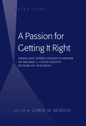 Bensick | A Passion for Getting It Right | E-Book | sack.de