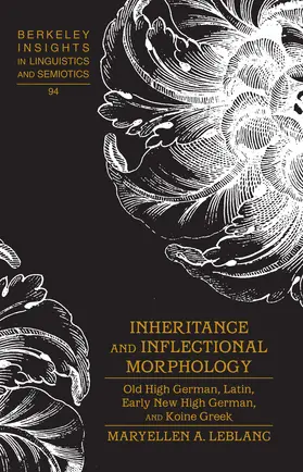 LeBlanc |  Inheritance and Inflectional Morphology | eBook | Sack Fachmedien