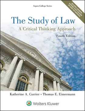 Currier / Eimermann |  The Study of Law: A Critical Thinking Approach | Buch |  Sack Fachmedien