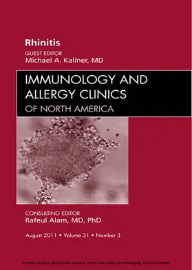 Kaliner |  Rhinitis, An Issue of Immunology and Allergy Clinics - E-Book | eBook | Sack Fachmedien
