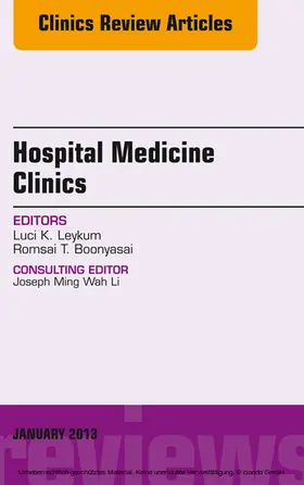 Leykum / Boonyasai |  HOSPITAL MEDICINE CLINICS 2-1, E-Book | eBook | Sack Fachmedien