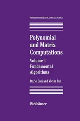 Bini / Pan |  Polynomial and Matrix Computations | eBook | Sack Fachmedien