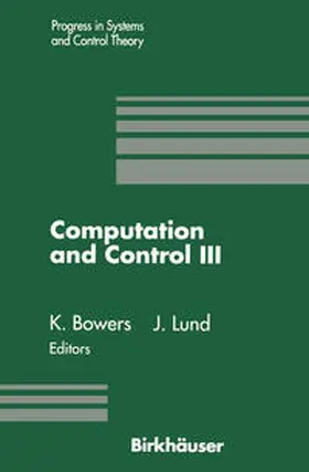 Bowers / Lund |  Computation and Control III | eBook | Sack Fachmedien