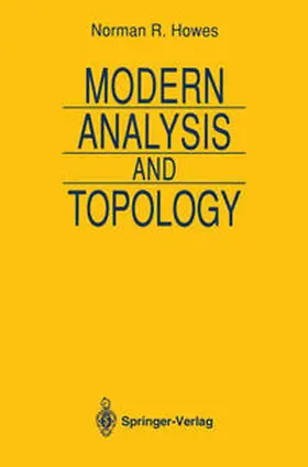 Howes | Modern Analysis and Topology | E-Book | sack.de
