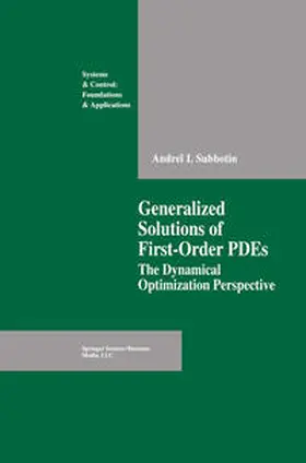 Subbotin | Generalized Solutions of First Order PDEs | E-Book | sack.de