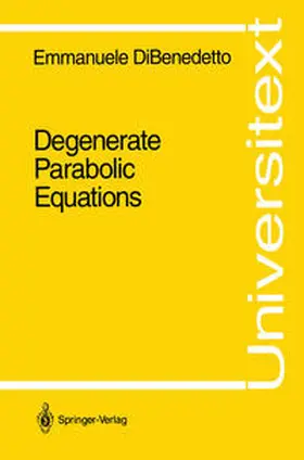 DiBenedetto |  Degenerate Parabolic Equations | eBook | Sack Fachmedien