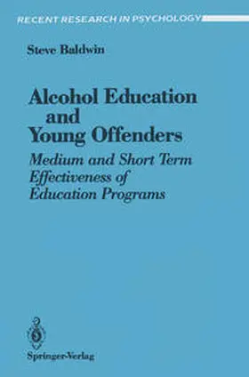 Baldwin |  Alcohol Education and Young Offenders | eBook | Sack Fachmedien