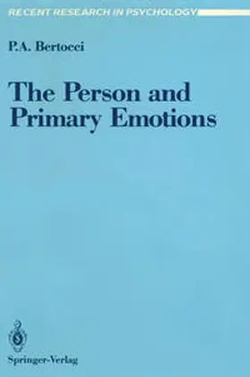 Bertocci |  The Person and Primary Emotions | eBook | Sack Fachmedien
