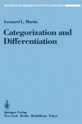 Martin |  Categorization and Differentiation | eBook | Sack Fachmedien