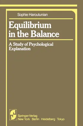 Haroutunian |  Equilibrium in the Balance | Buch |  Sack Fachmedien