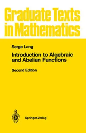 Lang | Introduction to Algebraic and Abelian Functions | E-Book | sack.de