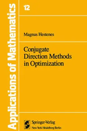Hestenes |  Conjugate Direction Methods in Optimization | eBook | Sack Fachmedien