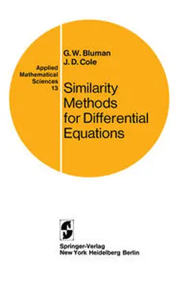 Bluman / Cole |  Similarity Methods for Differential Equations | eBook | Sack Fachmedien