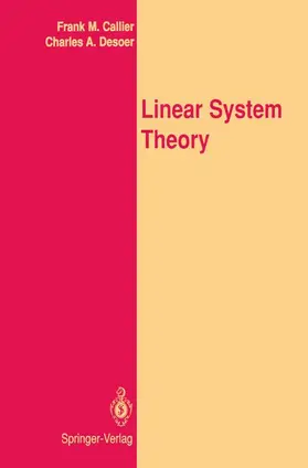 Callier / Desoer |  Linear System Theory | Buch |  Sack Fachmedien