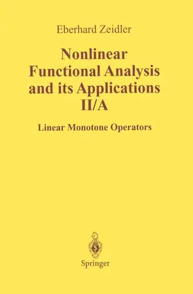 Zeidler |  Nonlinear Functional Analysis and Its Applications | Buch |  Sack Fachmedien