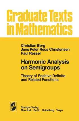 van den Berg / Ressel / Christensen |  Harmonic Analysis on Semigroups | Buch |  Sack Fachmedien