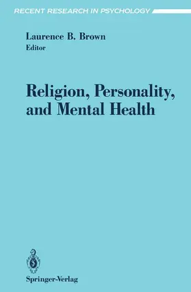 Brown |  Religion, Personality, and Mental Health | Buch |  Sack Fachmedien