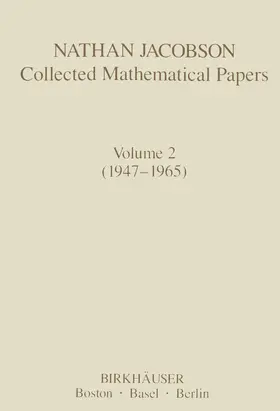 Jacobson |  Nathan Jacobson Collected Mathematical Papers | Buch |  Sack Fachmedien