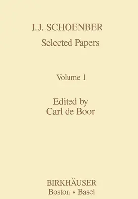 Boor |  I.J. Schoenberg Selected Papers | Buch |  Sack Fachmedien