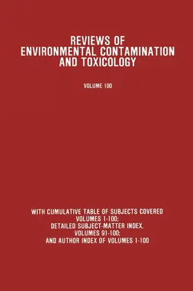 Ware |  Reviews of Environmental Contamination and Toxicology | Buch |  Sack Fachmedien