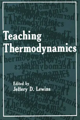 Lewins | Teaching Thermodynamics | Buch | 978-1-4612-9275-3 | sack.de