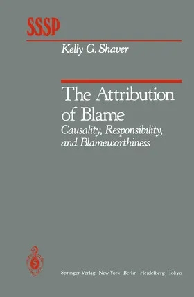 Shaver |  The Attribution of Blame | Buch |  Sack Fachmedien
