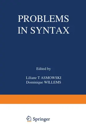Willems / Tasmowski |  Problems in Syntax | Buch |  Sack Fachmedien