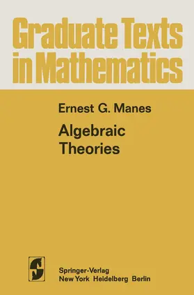 Manes |  Algebraic Theories | Buch |  Sack Fachmedien