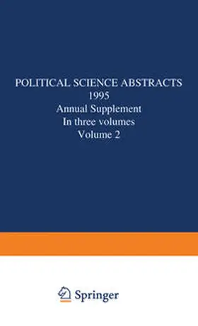  Political Science Abstracts | eBook | Sack Fachmedien