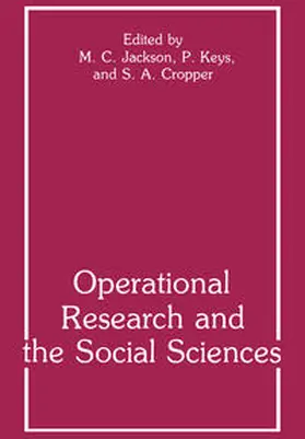 Cropper / Jackson / Keys | Operational Research and the Social Sciences | E-Book | sack.de