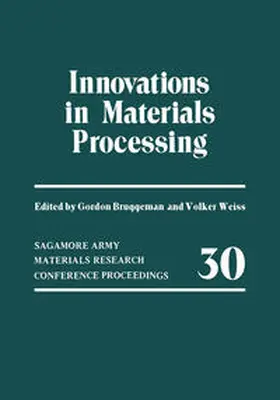 Bruggeman / Weiss |  Innovations in Materials Processing | eBook | Sack Fachmedien