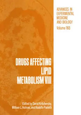 Kritchevsky |  Drugs Affecting Lipid Metabolism VIII | eBook | Sack Fachmedien