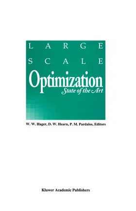 Hager / Pardalos / Hearn | Large Scale Optimization | Buch | 978-1-4613-3634-1 | www2.sack.de