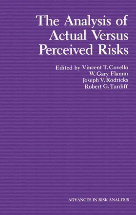 Covello / Tardiff / Flamm |  The Analysis of Actual Versus Perceived Risks | Buch |  Sack Fachmedien