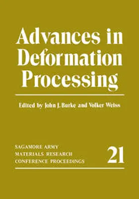Burke / Weiss |  Advances in Deformation Processing | eBook | Sack Fachmedien