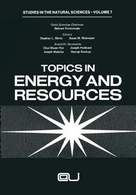 Mintz / Widmayer |  Topics in Energy and Resources | Buch |  Sack Fachmedien