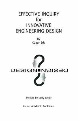 Eris |  Effective Inquiry for Innovative Engineering Design | Buch |  Sack Fachmedien